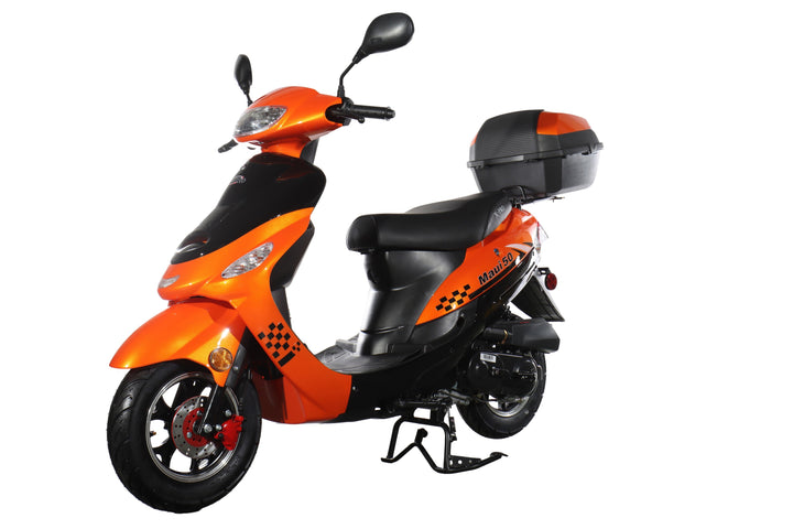 Free Shipping! X-PRO Maui 50cc Moped Scooter with 10" Wheels! Electric/Kick Start! Large LED Headlights!