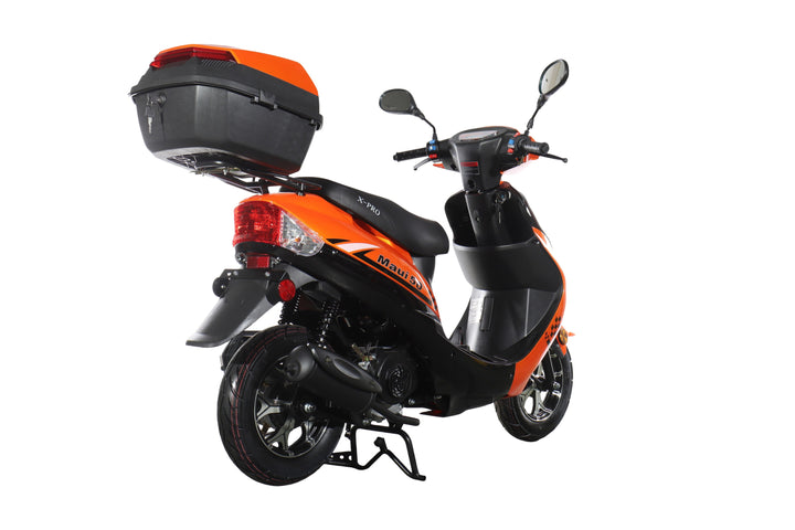 Free Shipping! X-PRO Maui 50cc Moped Scooter with 10" Wheels! Electric/Kick Start! Large LED Headlights!