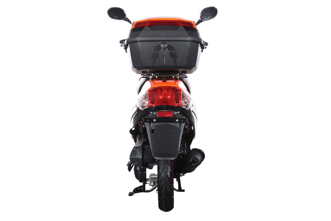 Free Shipping! X-PRO Maui 50cc Moped Scooter with 10" Wheels! Electric/Kick Start! Large LED Headlights!