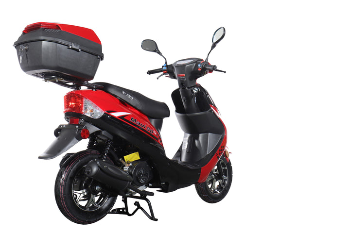 Free Shipping! X-PRO Maui 50cc Moped Scooter with 10" Wheels! Electric/Kick Start! Large LED Headlights!