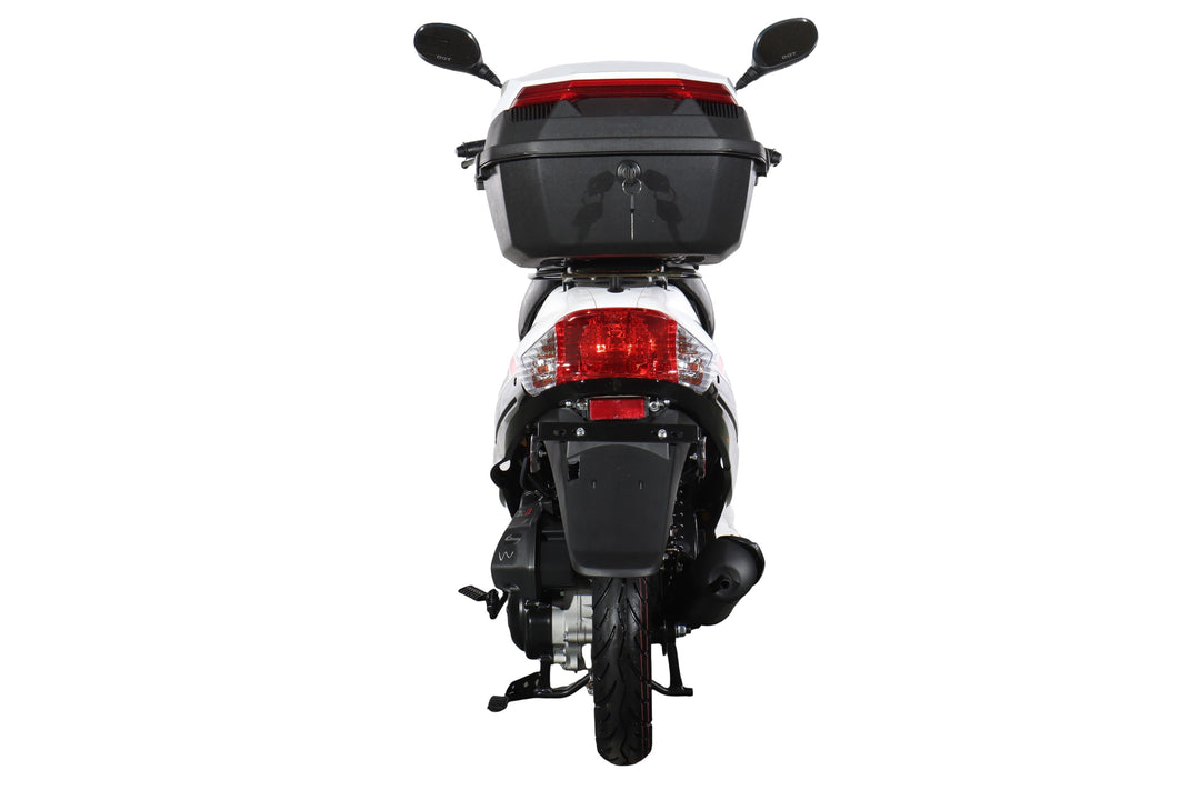Free Shipping! X-PRO Maui 50cc Moped Scooter with 10" Wheels! Electric/Kick Start! Large LED Headlights!