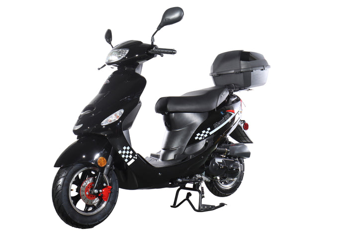 Free Shipping! X-PRO Maui 50cc Moped Scooter with 10" Wheels! Electric/Kick Start! Large LED Headlights!