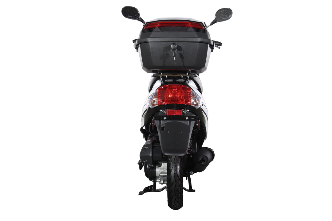 Free Shipping! X-PRO Maui 50cc Moped Scooter with 10" Wheels! Electric/Kick Start! Large LED Headlights!