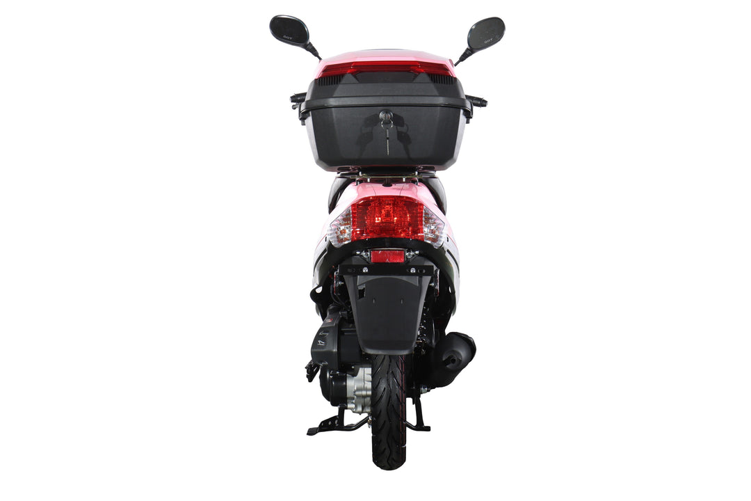 Free Shipping! X-PRO Maui 50cc Moped Scooter with 10" Wheels! Electric/Kick Start! Large LED Headlights!