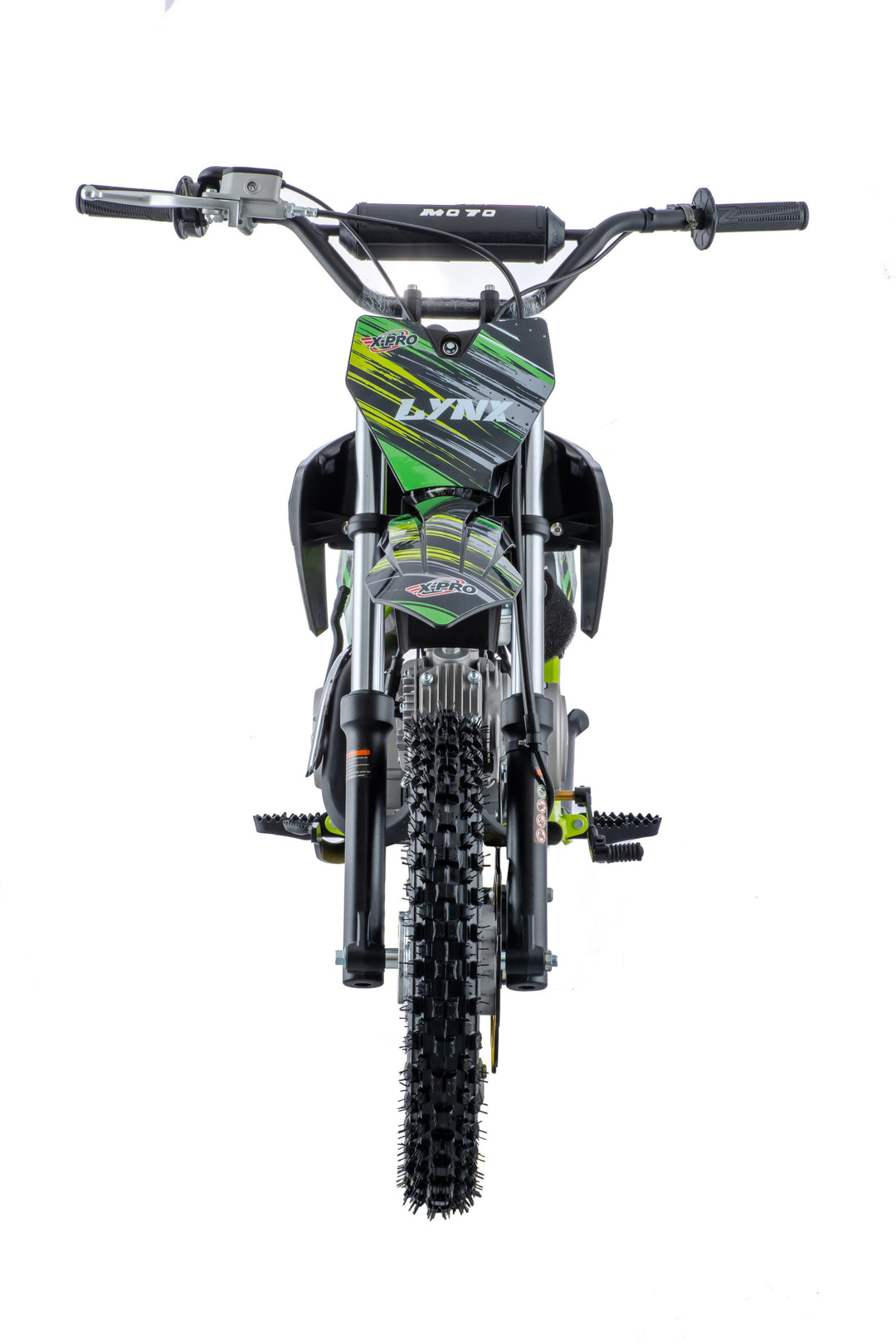 Free Shipping! X-PRO Lynx 110cc Dirt Bike with Semi-Automatic Transmission, Kick Start, Big 14in/12in Tires! Cradle Type Steel Tube Frame!