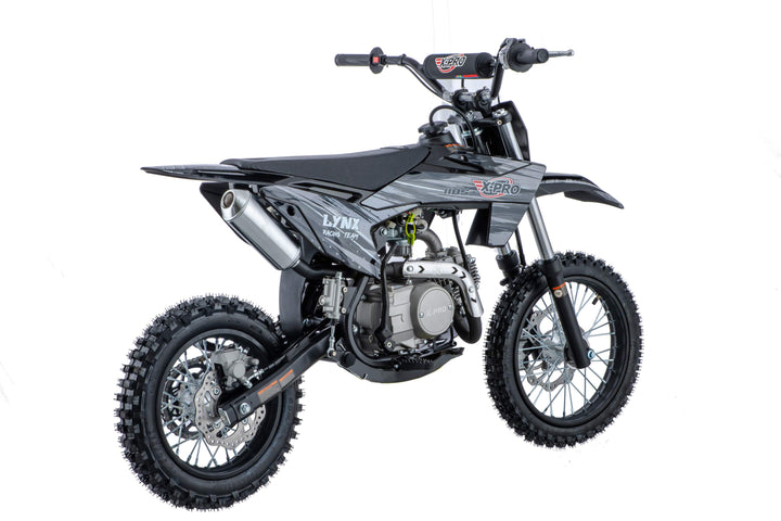 Free Shipping! X-PRO Lynx 110cc Dirt Bike with Semi-Automatic Transmission, Kick Start, Big 14in/12in Tires! Cradle Type Steel Tube Frame!