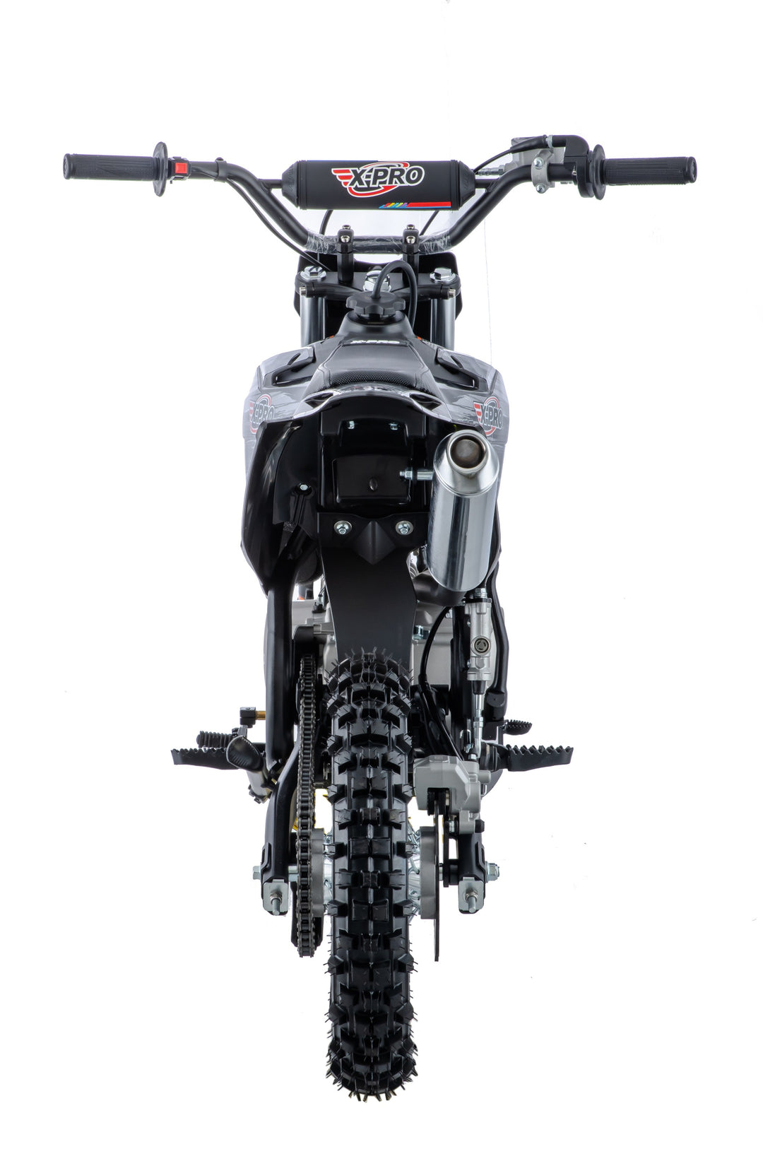 Free Shipping! X-PRO Lynx 110cc Dirt Bike with Semi-Automatic Transmission, Kick Start, Big 14in/12in Tires! Cradle Type Steel Tube Frame!