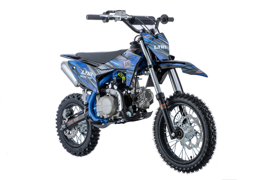 Free Shipping! X-PRO Lynx 110cc Dirt Bike with Automatic Transmission, Electric Start, Big 14"/12" Tires! Cradle Type Steel Tube Frame! Zongshen Brand Engine!
