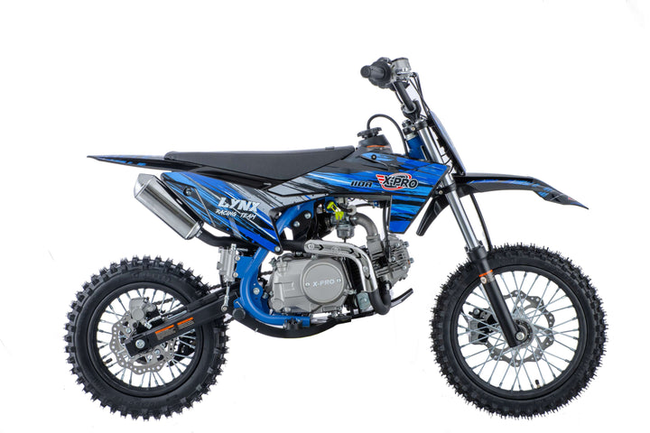 Free Shipping! X-PRO Lynx 110cc Dirt Bike with Automatic Transmission, Electric Start, Big 14"/12" Tires! Cradle Type Steel Tube Frame! Zongshen Brand Engine!