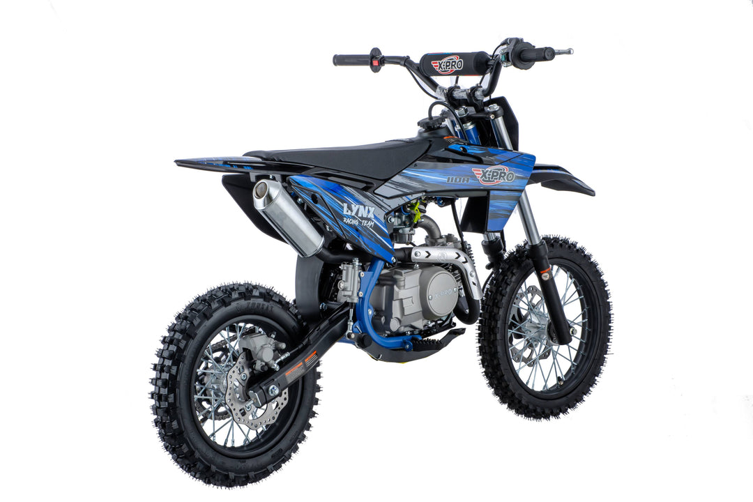 Free Shipping! X-PRO Lynx 110cc Dirt Bike with Automatic Transmission, Electric Start, Big 14"/12" Tires! Cradle Type Steel Tube Frame! Zongshen Brand Engine!