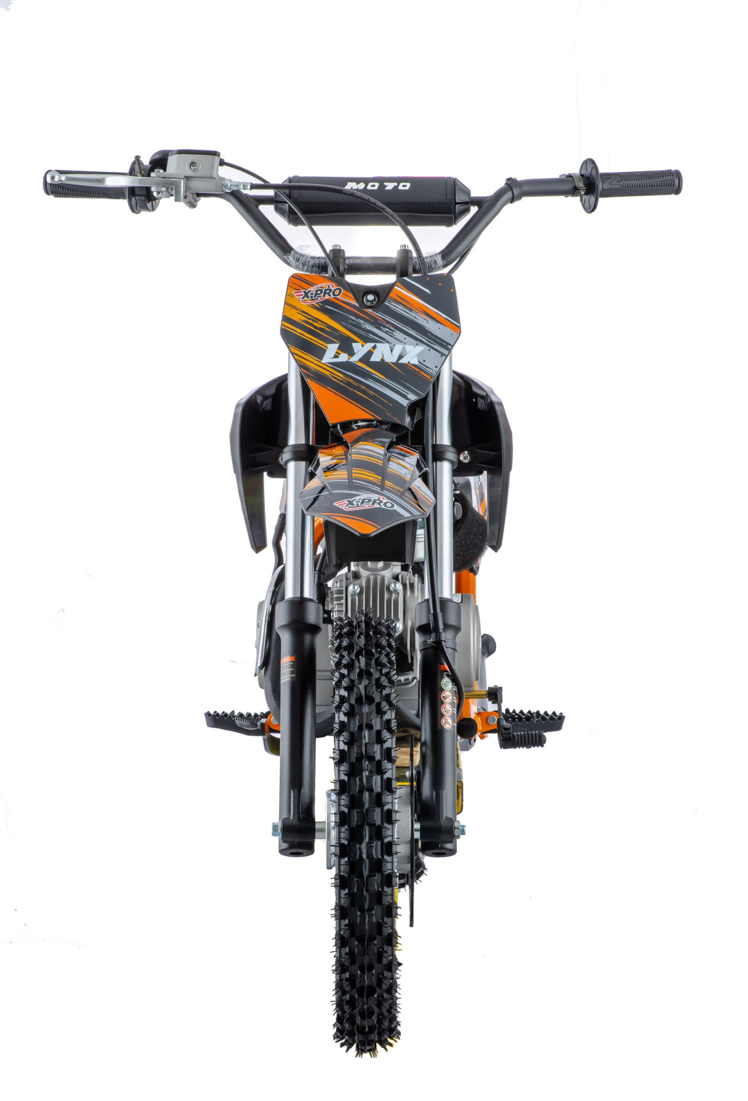 Free Shipping! X-PRO Lynx 110cc Dirt Bike with Semi-Automatic Transmission, Kick Start, Big 14in/12in Tires! Cradle Type Steel Tube Frame!