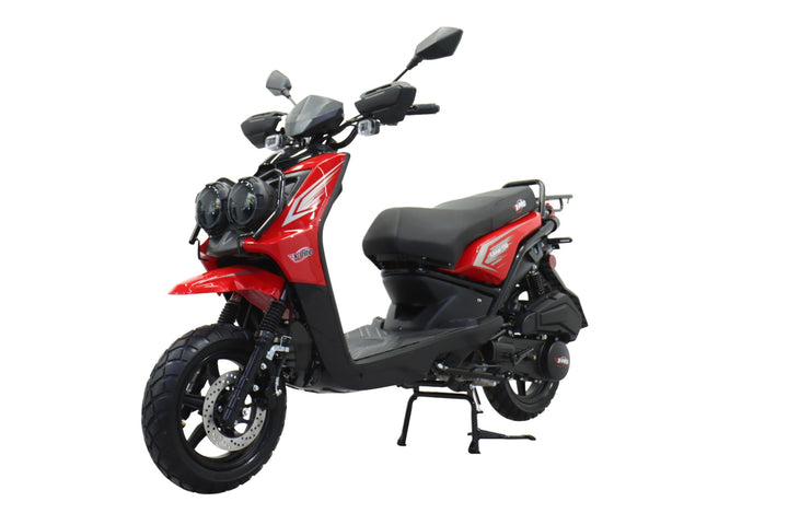 Free Shipping! X-PRO Lanai 150cc Moped Scooter with 12" Aluminum Wheels, Electric/Kick Start, Dual Headlights and Tail Lights!