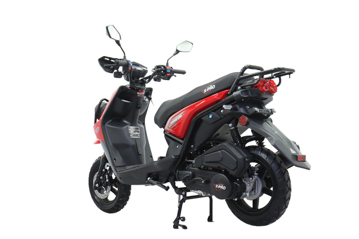 Free Shipping! X-PRO Lanai 150cc Moped Scooter with 12" Aluminum Wheels, Electric/Kick Start, Dual Headlights and Tail Lights!