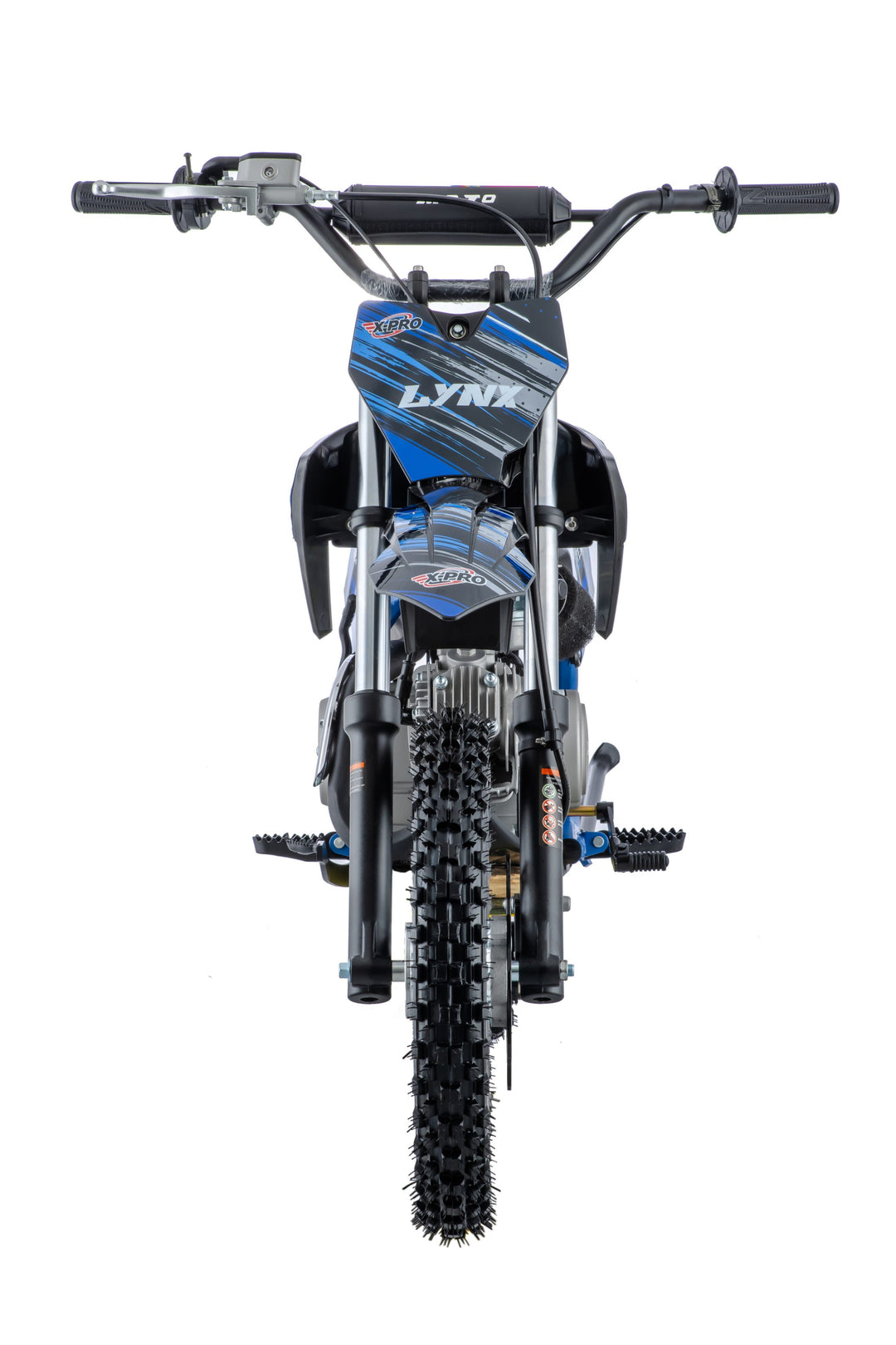Free Shipping! X-PRO Lynx 110cc Dirt Bike with Semi-Automatic Transmission, Kick Start, Big 14in/12in Tires! Cradle Type Steel Tube Frame!