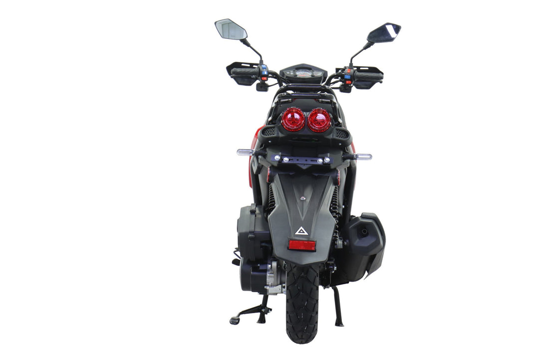 Free Shipping! X-PRO Lanai 150cc Moped Scooter with 12" Aluminum Wheels, Electric/Kick Start, Dual Headlights and Tail Lights!