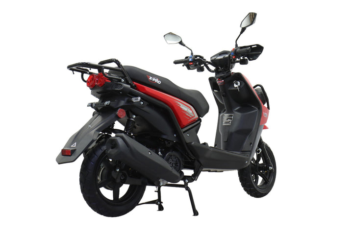 Free Shipping! X-PRO Lanai 150cc Moped Scooter with 12" Aluminum Wheels, Electric/Kick Start, Dual Headlights and Tail Lights!