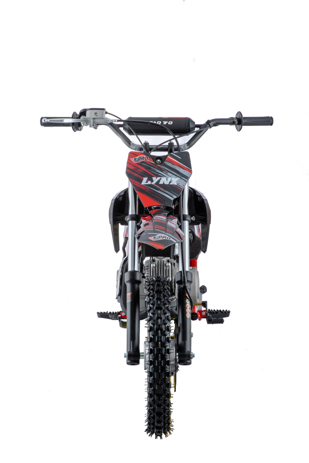 Free Shipping! X-PRO Lynx 110cc Dirt Bike with Semi-Automatic Transmission, Kick Start, Big 14in/12in Tires! Cradle Type Steel Tube Frame!