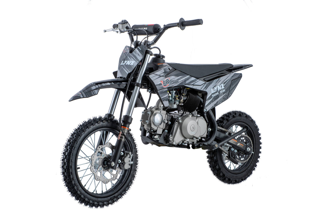 Free Shipping! X-PRO Lynx 110cc Dirt Bike with Automatic Transmission, Electric Start, Big 14"/12" Tires! Cradle Type Steel Tube Frame! Zongshen Brand Engine!