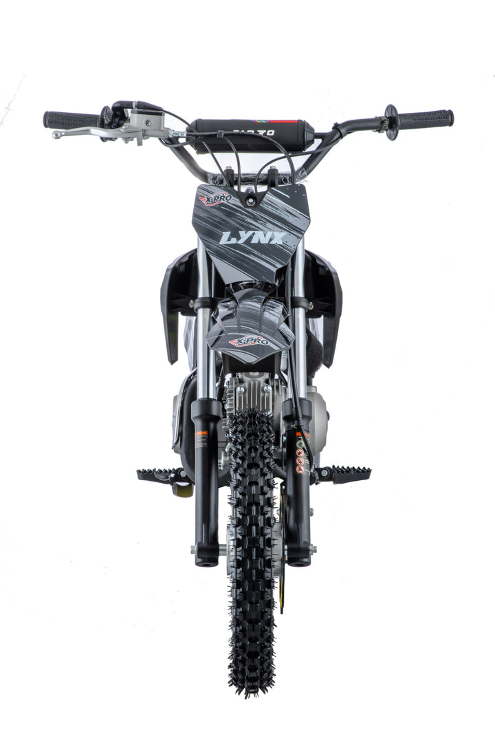 Free Shipping! X-PRO Lynx 110cc Dirt Bike with Automatic Transmission, Electric Start, Big 14"/12" Tires! Cradle Type Steel Tube Frame! Zongshen Brand Engine!