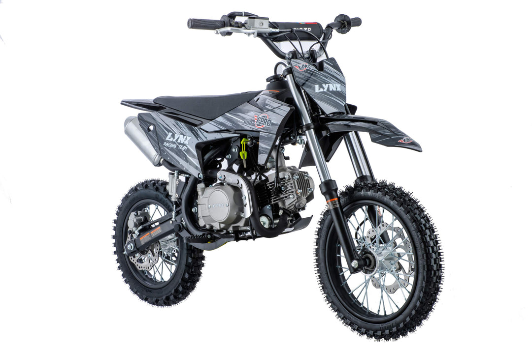 Free Shipping! X-PRO Lynx 110cc Dirt Bike with Automatic Transmission, Electric Start, Big 14"/12" Tires! Cradle Type Steel Tube Frame! Zongshen Brand Engine!