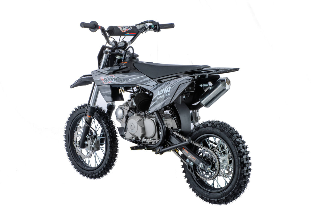Free Shipping! X-PRO Lynx 110cc Dirt Bike with Automatic Transmission, Electric Start, Big 14"/12" Tires! Cradle Type Steel Tube Frame! Zongshen Brand Engine!