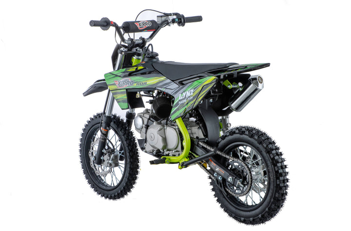 Free Shipping! X-PRO Lynx 110cc Dirt Bike with Automatic Transmission, Electric Start, Big 14"/12" Tires! Cradle Type Steel Tube Frame! Zongshen Brand Engine!