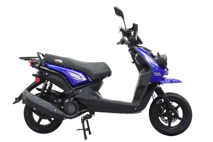 Free Shipping! X-PRO Lanai 150cc Moped Scooter with 12" Aluminum Wheels, Electric/Kick Start, Dual Headlights and Tail Lights!