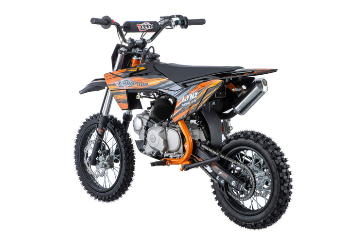 Free Shipping! X-PRO Lynx 110cc Dirt Bike with Automatic Transmission, Electric Start, Big 14"/12" Tires! Cradle Type Steel Tube Frame! Zongshen Brand Engine!