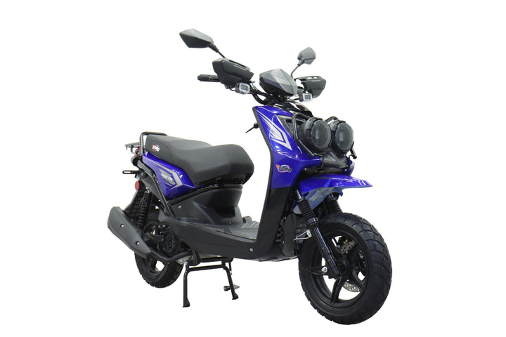 Free Shipping! X-PRO Lanai 150cc Moped Scooter with 12" Aluminum Wheels, Electric/Kick Start, Dual Headlights and Tail Lights!