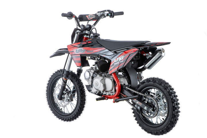 Free Shipping! X-PRO Lynx 110cc Dirt Bike with Automatic Transmission, Electric Start, Big 14"/12" Tires! Cradle Type Steel Tube Frame! Zongshen Brand Engine!