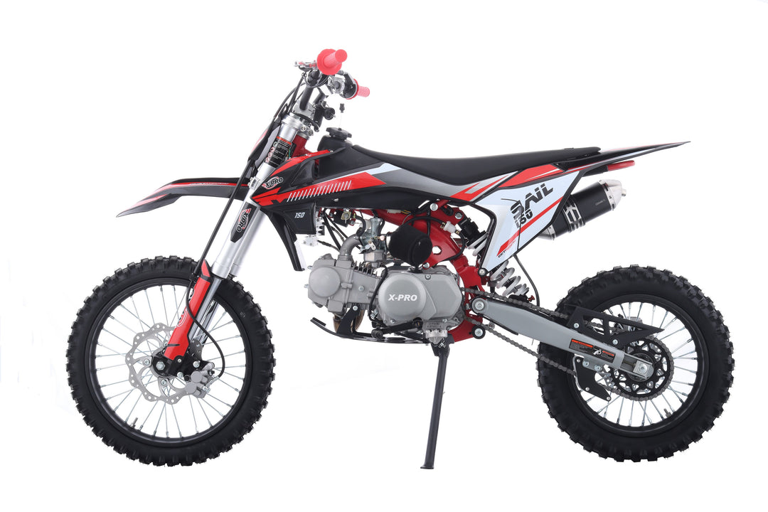 Free Shipping! X-PRO Sail 150 Dirt Bike with 4-speed Manual Transmission! Kick Start, Big 17in/14in Tires! Zongshen Brand Engine!