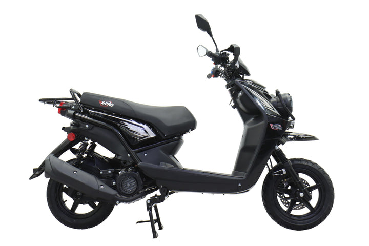 Free Shipping! X-PRO Lanai 150cc Moped Scooter with 12" Aluminum Wheels, Electric/Kick Start, Dual Headlights and Tail Lights!