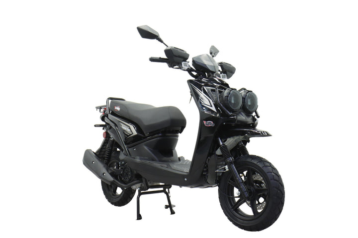 Free Shipping! X-PRO Lanai 150cc Moped Scooter with 12" Aluminum Wheels, Electric/Kick Start, Dual Headlights and Tail Lights!
