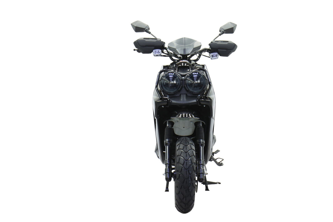 Free Shipping! X-PRO Lanai 150cc Moped Scooter with 12" Aluminum Wheels, Electric/Kick Start, Dual Headlights and Tail Lights!