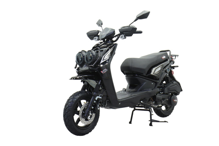 Free Shipping! X-PRO Lanai 150cc Moped Scooter with 12" Aluminum Wheels, Electric/Kick Start, Dual Headlights and Tail Lights!