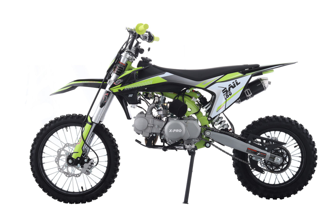 Free Shipping! X-PRO Sail 150 Dirt Bike with 4-speed Manual Transmission! Kick Start, Big 17in/14in Tires! Zongshen Brand Engine!