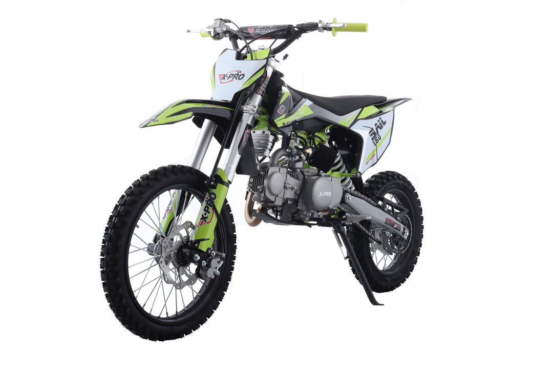 Free Shipping! X-PRO Sail 150 Dirt Bike with 4-speed Manual Transmission! Kick Start, Big 17in/14in Tires! Zongshen Brand Engine!