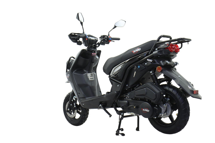 Free Shipping! X-PRO Lanai 150cc Moped Scooter with 12" Aluminum Wheels, Electric/Kick Start, Dual Headlights and Tail Lights!