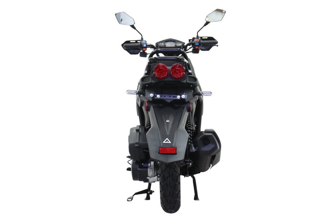 Free Shipping! X-PRO Lanai 150cc Moped Scooter with 12" Aluminum Wheels, Electric/Kick Start, Dual Headlights and Tail Lights!