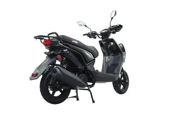 Free Shipping! X-PRO Lanai 150cc Moped Scooter with 12" Aluminum Wheels, Electric/Kick Start, Dual Headlights and Tail Lights!