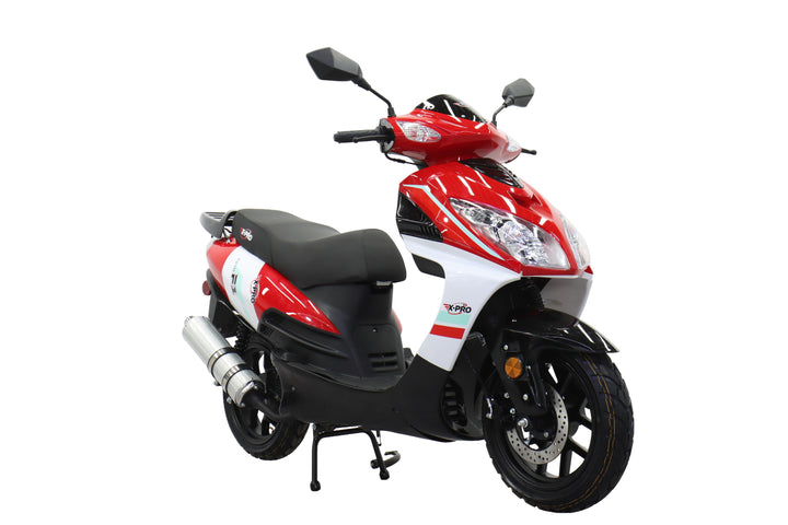 Free Shipping! X-PRO Fiji 150cc Moped Scooter with 13" Aluminum Wheels, Electric/Kick Start! Large LED Headlights!