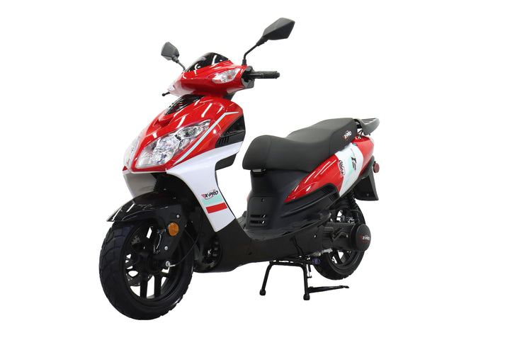 Free Shipping! X-PRO Fiji 150cc Moped Scooter with 13" Aluminum Wheels, Electric/Kick Start! Large LED Headlights!