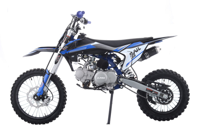 Free Shipping! X-PRO Sail 150 Dirt Bike with 4-speed Manual Transmission! Kick Start, Big 17in/14in Tires! Zongshen Brand Engine!