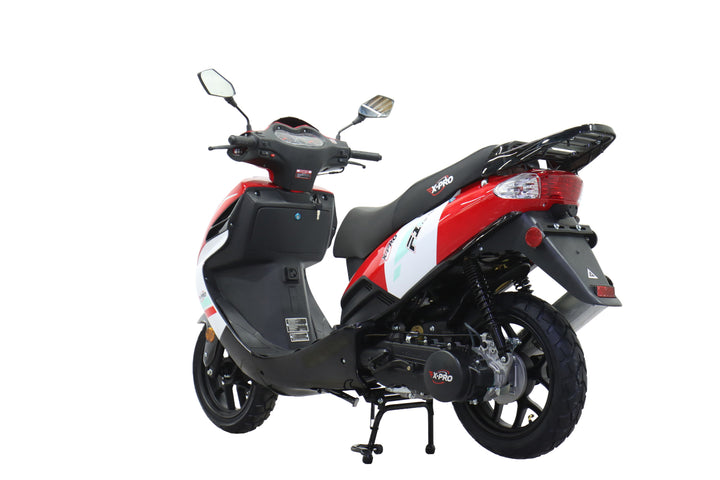 Free Shipping! X-PRO Fiji 150cc Moped Scooter with 13" Aluminum Wheels, Electric/Kick Start! Large LED Headlights!