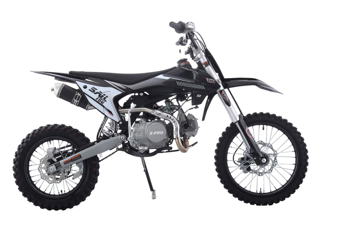 Free Shipping! X-PRO Sail 150 Dirt Bike with 4-speed Manual Transmission! Kick Start, Big 17in/14in Tires! Zongshen Brand Engine!