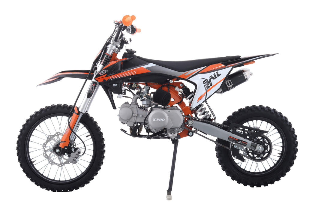 Free Shipping! X-PRO Sail 150 Dirt Bike with 4-speed Manual Transmission! Kick Start, Big 17in/14in Tires! Zongshen Brand Engine!