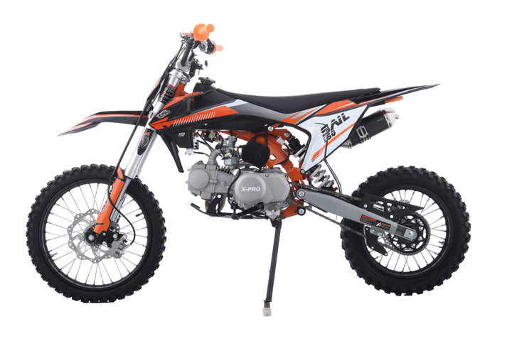 Free Shipping! X-PRO Sail 150 Dirt Bike with 4-speed Manual Transmission! Kick Start, Big 17in/14in Tires! Zongshen Brand Engine!