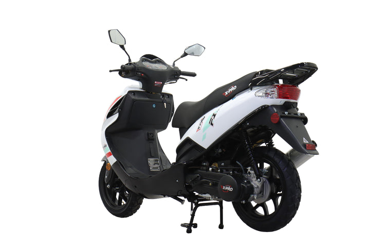 Free Shipping! X-PRO Fiji 150cc Moped Scooter with 13" Aluminum Wheels, Electric/Kick Start! Large LED Headlights!