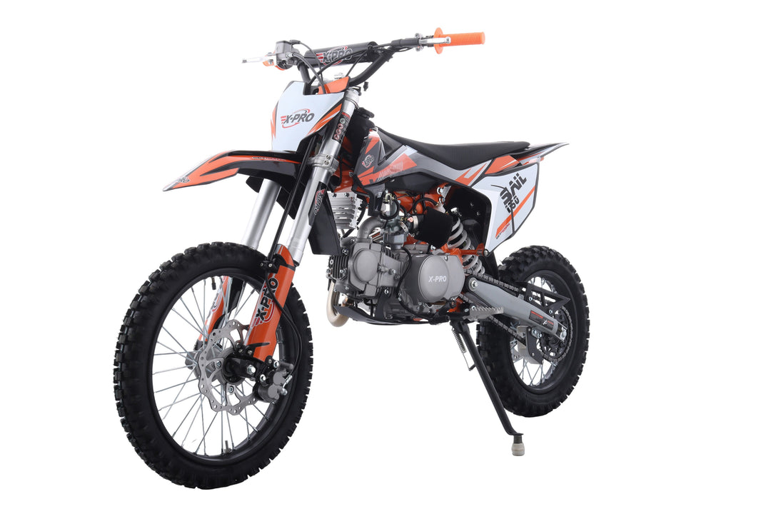 Free Shipping! X-PRO Sail 150 Dirt Bike with 4-speed Manual Transmission! Kick Start, Big 17in/14in Tires! Zongshen Brand Engine!