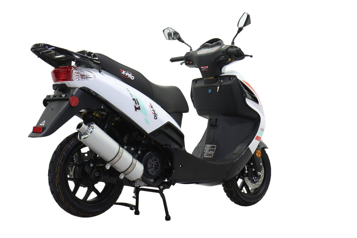 Free Shipping! X-PRO Fiji 150cc Moped Scooter with 13" Aluminum Wheels, Electric/Kick Start! Large LED Headlights!